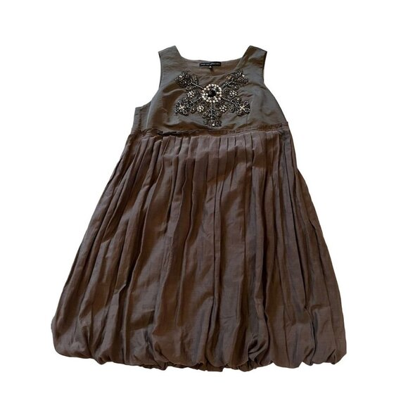 Miss Me Silk Blend Babydoll Bubble Mini Dress M - Picture 1 of 12